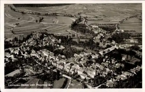 Ak Lichtenau in Baden, Fliegeraufnahme