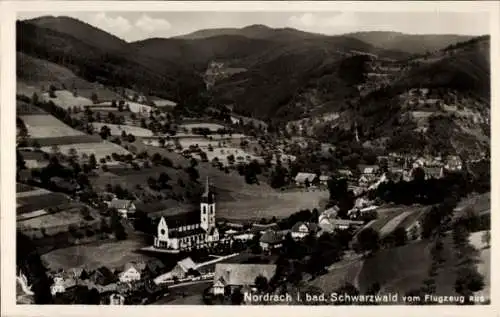 Ak Nordrach im Schwarzwald Baden, Fliegeraufnahme