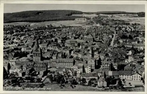 Ak Völklingen im Saarland, Fliegeraufnahme