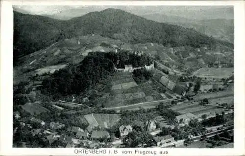 Ak Ortenberg in Baden, Fliegeraufnahme