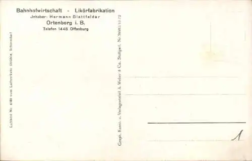 Ak Ortenberg in Baden, Fliegeraufnahme