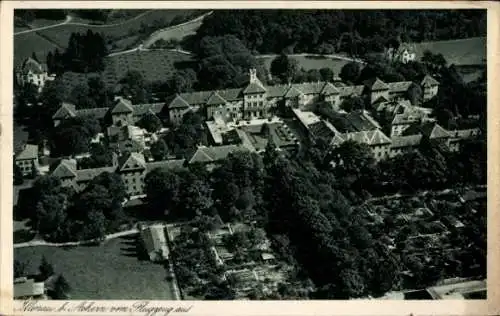 Ak Illenau Achern in Baden Schwarzwald, Fliegeraufnahme