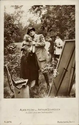 Ak Schauspieler Alice Hechy und Arthur Schröder, in Das Land der Sehnsucht, PH Berlin K 2679