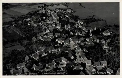 Ak Westhausen in Württemberg, Fliegeraufnahme