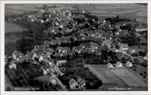 Ak Westhausen in Württemberg, Fliegeraufnahme
