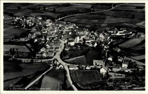 Ak Frensdorf in Oberfranken Bayern, Fliegeraufnahme