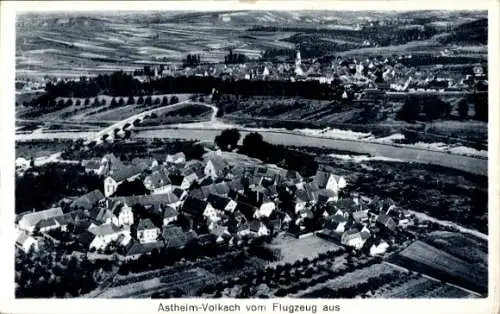 Ak Astheim Volkach in Unterfranken, Fliegeraufnahme