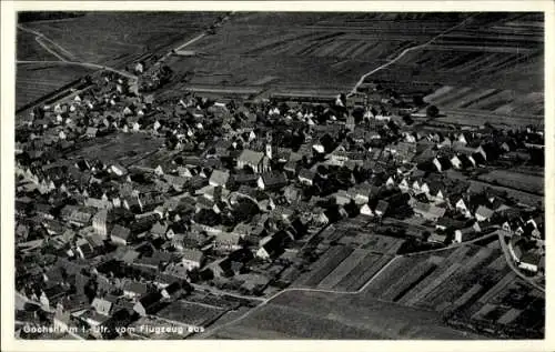 Ak Gochsheim Unterfranken, Fliegeraufnahme