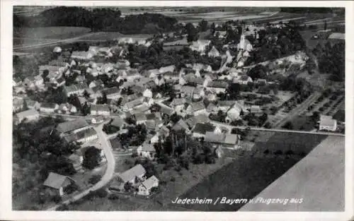 Ak Jedesheim Illertissen in Schwaben, Fliegeraufnahme