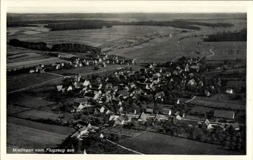 Ak Mietingen Oberschwaben, Fliegeraufnahme