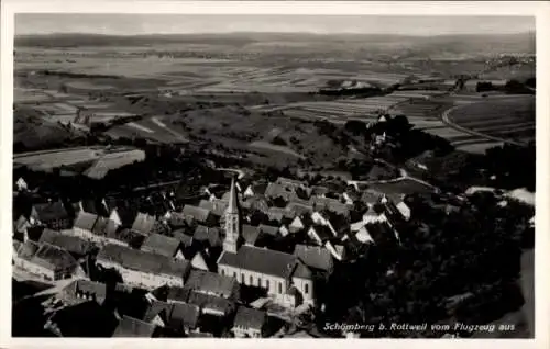 Ak Schömberg (bei Rottweil) Zollernalbkreis, Fliegeraufnahme