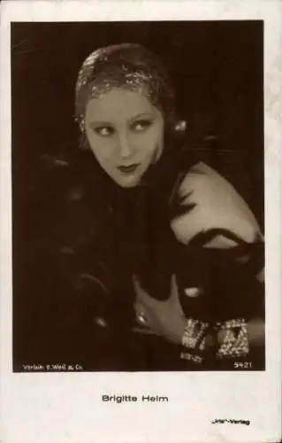 Ak Schauspielerin Brigitte Helm, Portrait