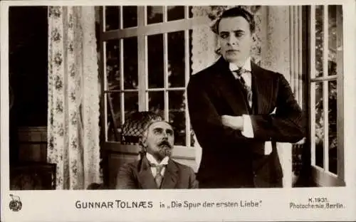 Ak Schauspieler Gunnar Tolnæs, Filmszene, Die Spur der ersten Liebe