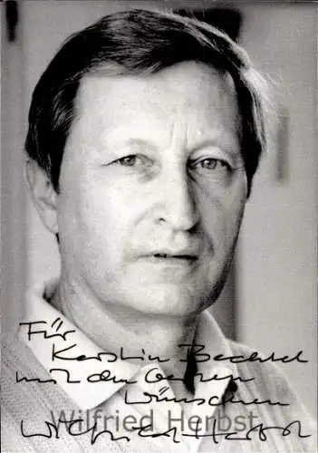 Ak Schauspieler Wilfried Herbst, Portrait, Autogramm