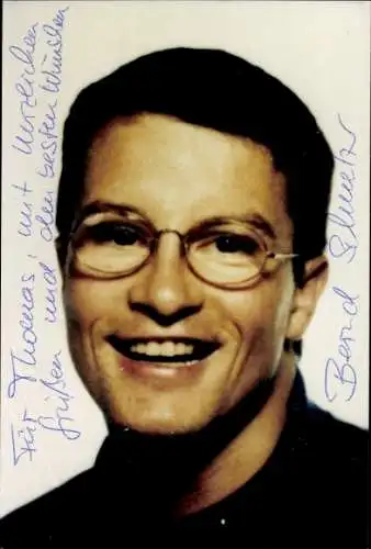 Ak Schauspieler Bernd Schmelz, Portrait, Autogramm