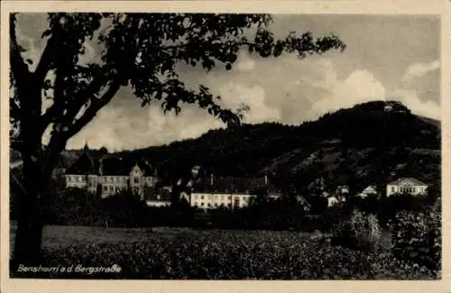 Ak Bensheim an der Bergstraße Hessen, Teilansicht