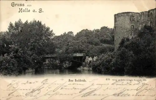 Ak Halle an der Saale, Neue Saalebrücke