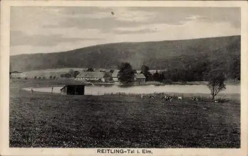 Ak Reitling im Elm Erkerode Niedersachsen, Panorama, Waldrestaurant