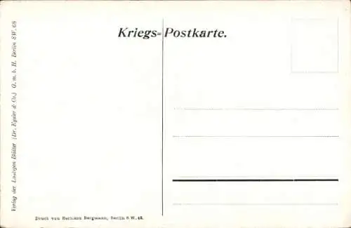 Künstler Ak Der Geist der deutschen Armee, Lustige Blätter Nr. 17