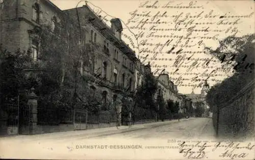 Ak Bessungen Darmstadt in Hessen, Herrmannstraße