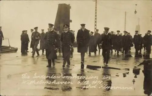 Foto Ak Wilhelmshaven an der Nordsee, Entente-Kommission, 6. Dezember 1918