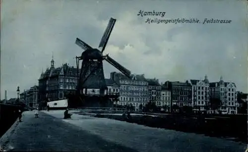 Ak Hamburg Mitte Altstadt, Heiligengeistfeldmühle, Feldstraße