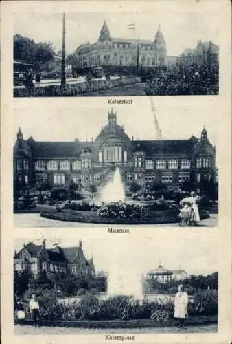 Ak Hamburg, Kaiserhof, Museum, Kaiserplatz