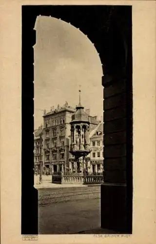 Ak Magdeburg an der Elbe, Kaiser Otto Denkmal auf dem alten Markt