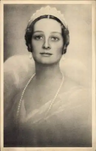 Ak Königin Astrid von Belgien, Portrait