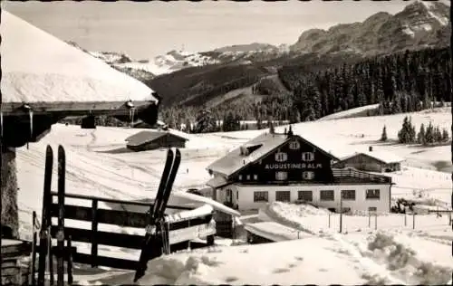 Ak Reit im Winkl Oberbayern, Winklmoos, Münchner Haus, Augustiner Alm, Winter