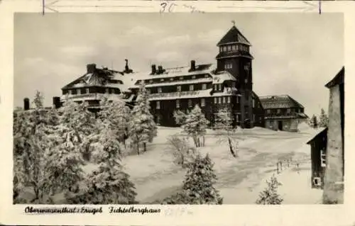 Ak Oberwiesenthal im Erzgebirge, Fichtelberghaus