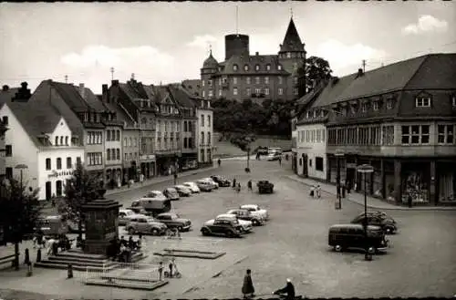 Ak Mayen in der Eifel, Markt, Genovevaburg