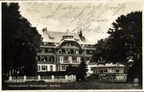 Ak Höchenschwand im Schwarzwald, Kurhaus