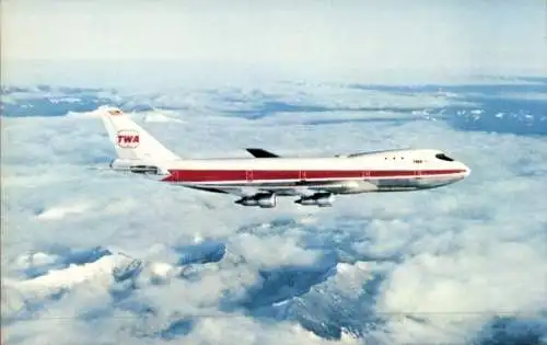 Ak Amerikansiches Passagierflugzeug, Trans World Airline
