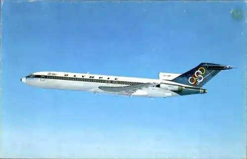 Ak Griechisches Passagierflugzeug, Olympic Airways, Boeing 727 200