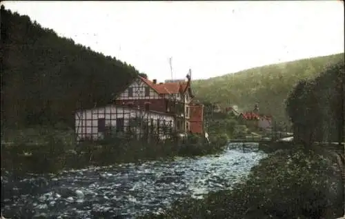 Ak Neuwerk Elbingerode Oberharz am Brocken, Hotel Luftkurort Neuwerk