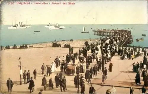 Ak Nordseeinsel Helgoland, Lästerallee