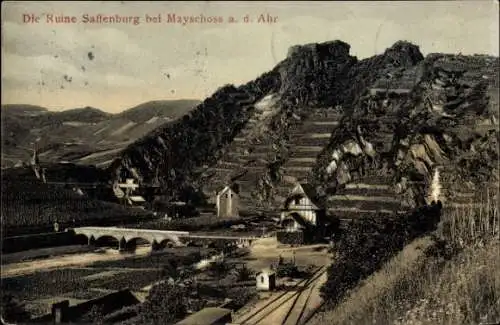 Ak Mayschoß an der Ahr, Ruine Saffenburg