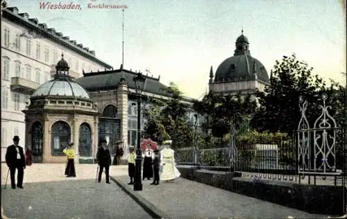 Ak Wiesbaden in Hessen, Kochbrunnen