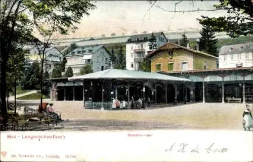 Ak Langenschwalbach Bad Schwalbach im Taunus, Stahlbrunnen