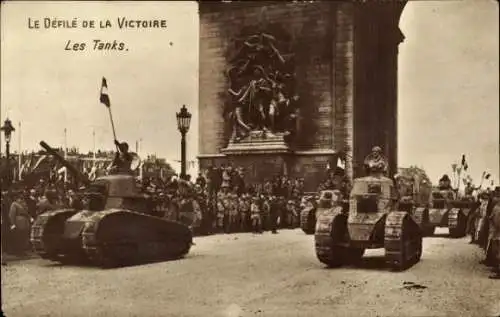 Ak Paris, Le Defile de la Victoire, Les Tanks, Panzer