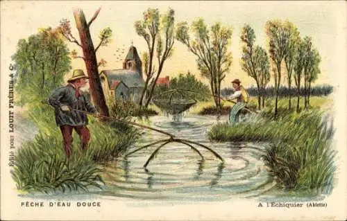 Ak Peche d'Eau Douce, a l'Echiquier, Ablette, Angler