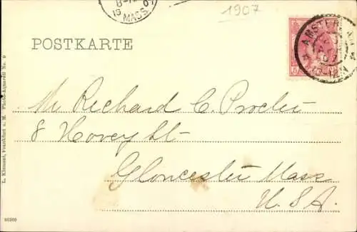 Ak Mainz am Rhein, Straßenbrücke