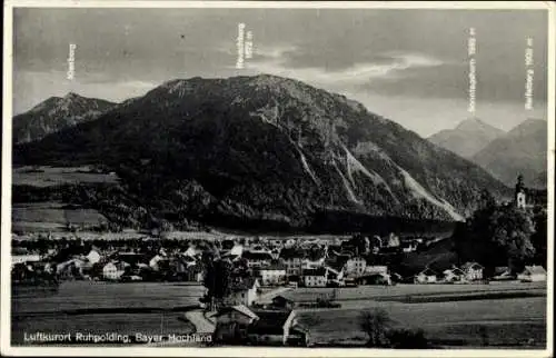 Ak Ruhpolding in Oberbayern, Panorama