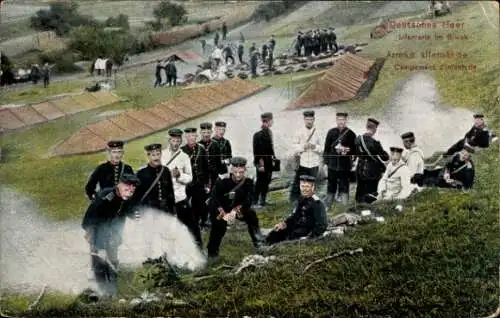 Ak Deutsche Armee, Infanterie, Soldaten in Uniformen