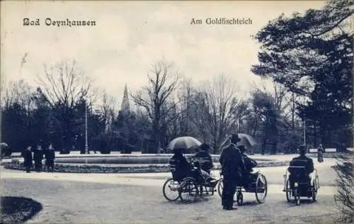 Ak Bad Oeynhausen in Westfalen, Am Goldfischteich