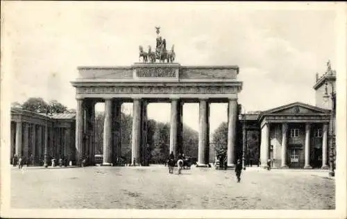 Ak Berlin Mitte, Unter den Linden, Brandenburger Tor