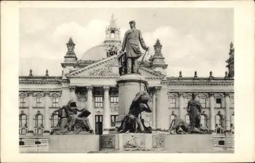 Ak Berlin Tiergarten, Bismarck Denkmal