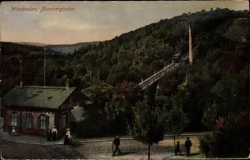 Ak Wiesbaden in Hessen, Neroberg, Nerobergbahn