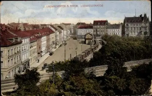 Ak Ludwigshafen am Rhein, Ludwigsstraße